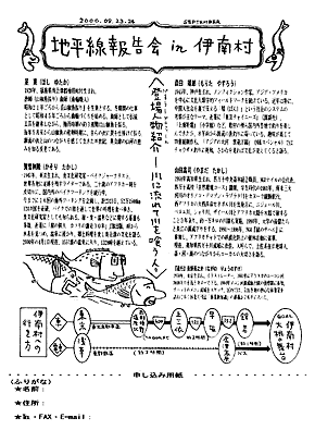 案内チラシ裏